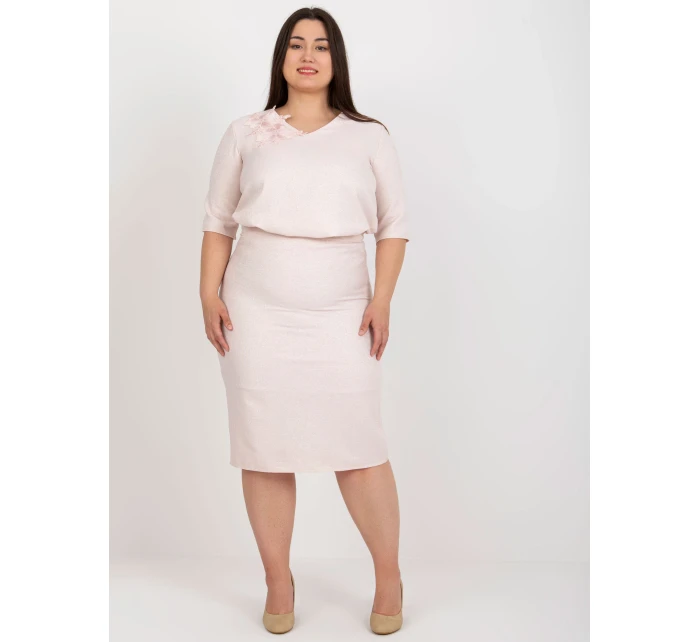 Sukně LK SD 506697.95 světle růžová Sukně LK SD 506697.95 světle růžová