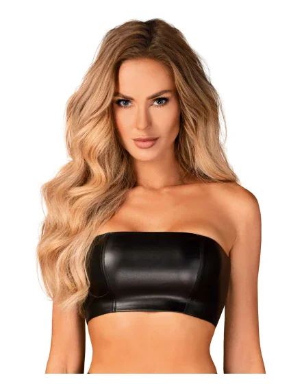 Jedinečný top Hermeza top black - Obsessive