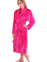 Dámská župan LILLY extra se šálovým límcem 2120 3430 Tmavě růžová - Vestis