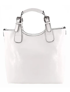 Luxusní bílá dámská kabelka 6DQBA - Ines Delaure