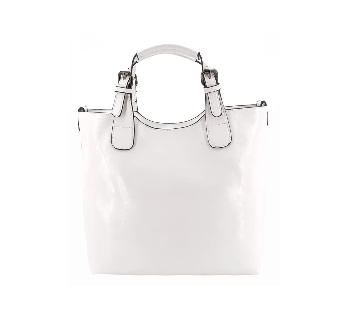 Luxusní bílá dámská kabelka 6DQBA - Ines Delaure