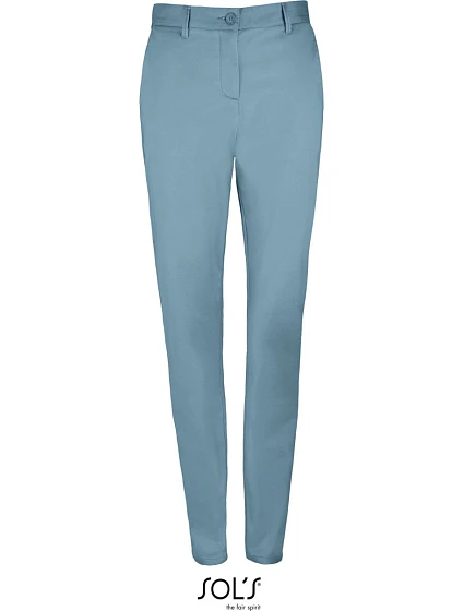 SOL'S Jared Women Dámské saténové elastické kalhoty 25.2918 creamy dark blue SOL'S Jared Women Dámské saténové elastické kalhoty 25.2918 creamy dark blue