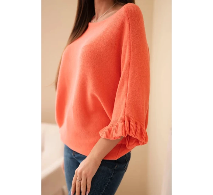 Dámský svetr typu s kulatým výstřihem model 21949276 - K-Fashion