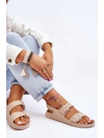 Dámské lehké sandály Big Star LL274746 Béžové Dámské lehké sandály Big Star LL274746 Béžové