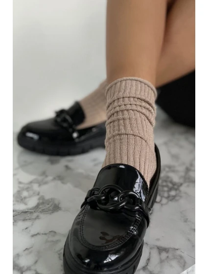 Dámské ponožky bez s pruhy s béžové model 21679015 - Milena