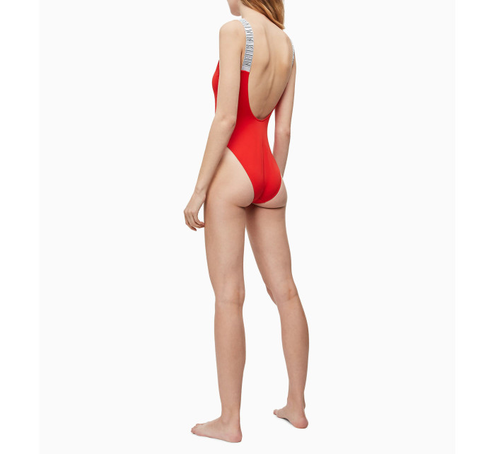 Jednodílné plavky KW0KW00825-XA7 červená - Calvin Klein