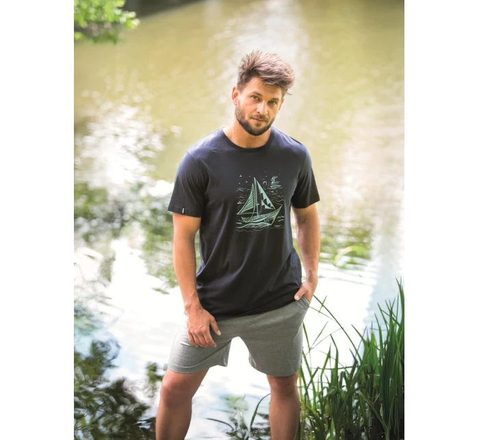 Pánské pyžamo Key MNS 731 B26 cr/r M-2XL