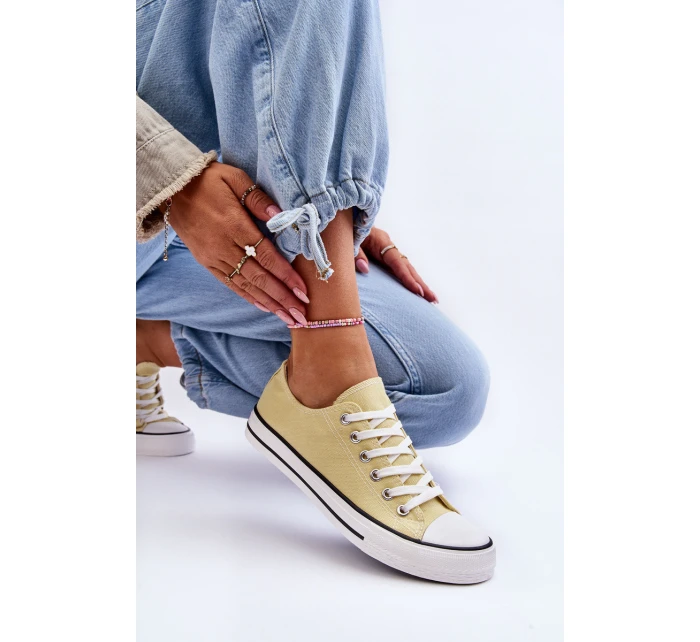 Klasické nízké dámské tenisky Žlutá Vegas