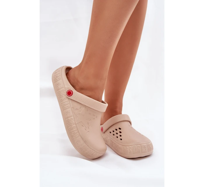 Dámské Lehké Pantofle Big Star II275008 Béžové Dámské Lehké Pantofle Big Star II275008 Béžové