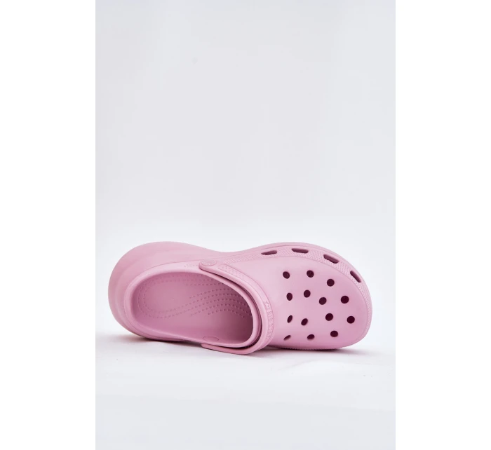 Dámské Plážové Sandály Na Masivní Podešvi Big Star model 21703077 Růžové - Big Star Shoes Dámské Plážové Sandály Na Masivní Podešvi Big Star model 21703077 Růžové - Big Star Shoes