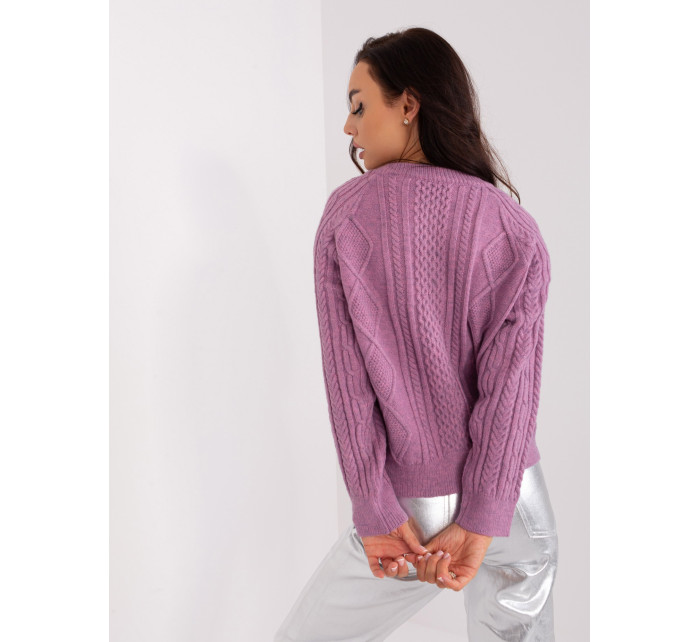 Sweter AT SW  fioletowy model 18959471 - FPrice