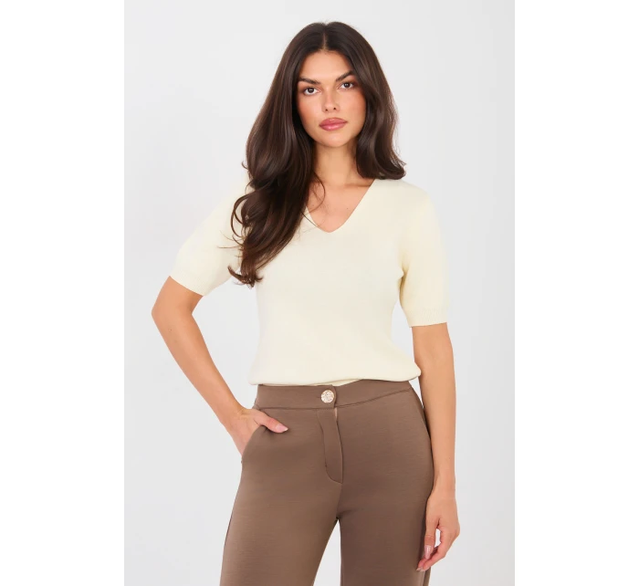 Svetr s krátkým rukávem  model 224001 Factory Price