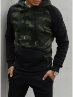 Pánská zelená mikina model 21966943 - Dstreet Pánská zelená mikina model 21966943 - Dstreet