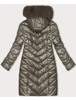 Prošívaná dámská zimní bunda v barvě model 21246963 - J.STYLE Prošívaná dámská zimní bunda v barvě model 21246963 - J.STYLE