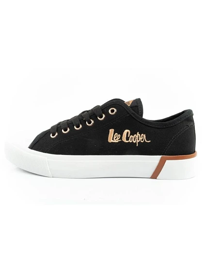 buty sportowe damskie z tkaniny czarne dámské model 21360852 - Lee Cooper