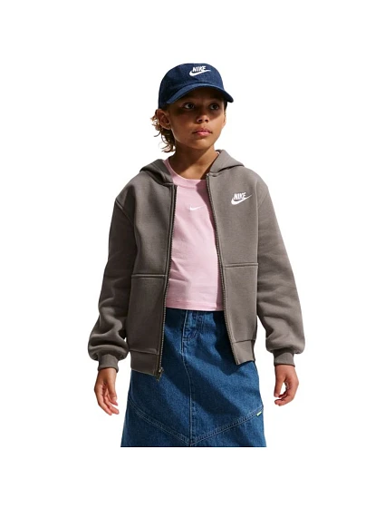 Dětská mikina Nike Sportswear Club Fleece, šedá, FD3004, 289