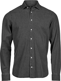 Tee Jays TJ 4004 Denim košile s dlouhým rukávem 18.4004 black denim