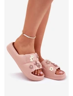 Pěnové Pantofle S Připínáčky Růžové Redienna Pěnové Pantofle S Připínáčky Růžové Redienna
