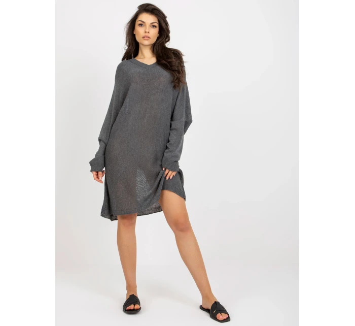 Dámský svetr BA SW C1001.57P tmavě šedá - FPrice