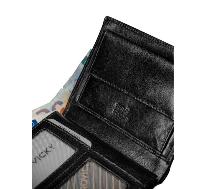 Pánské peněženky [DH] PC 106 BAR BLACK RFI černá