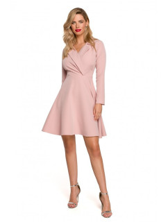 šaty s límečkem  růžové model 18004486 - Makover