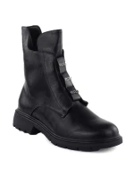 Dámská kotníková zateplená obuv W MR2501-4 JEZ454A Černá - Jezzi Dámská kotníková zateplená obuv W MR2501-4 JEZ454A Černá - Jezzi