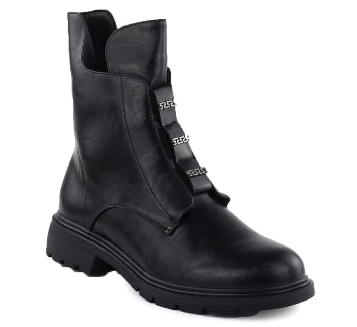 Dámská kotníková zateplená obuv W MR2501-4 JEZ454A Černá - Jezzi Dámská kotníková zateplená obuv W MR2501-4 JEZ454A Černá - Jezzi