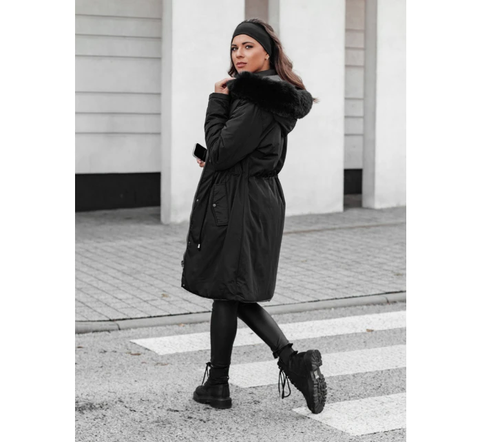 Dámská zimní bunda TRENDNEL s oboustrannou kapucí černá FashionStreet TY4587