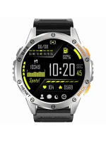 GRAVITY GPS GT24-4 Pánské chytré hodinky Černý silikonový řemínek + oranžový silikonový řemínek GRAVITY GPS GT24-4 Pánské chytré hodinky Černý silikonový řemínek + oranžový silikonový řemínek