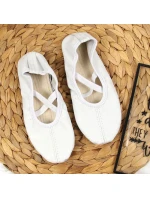 Dívčí kožené baleríny bílé model 17296826 - Nazo Dívčí kožené baleríny bílé model 17296826 - Nazo