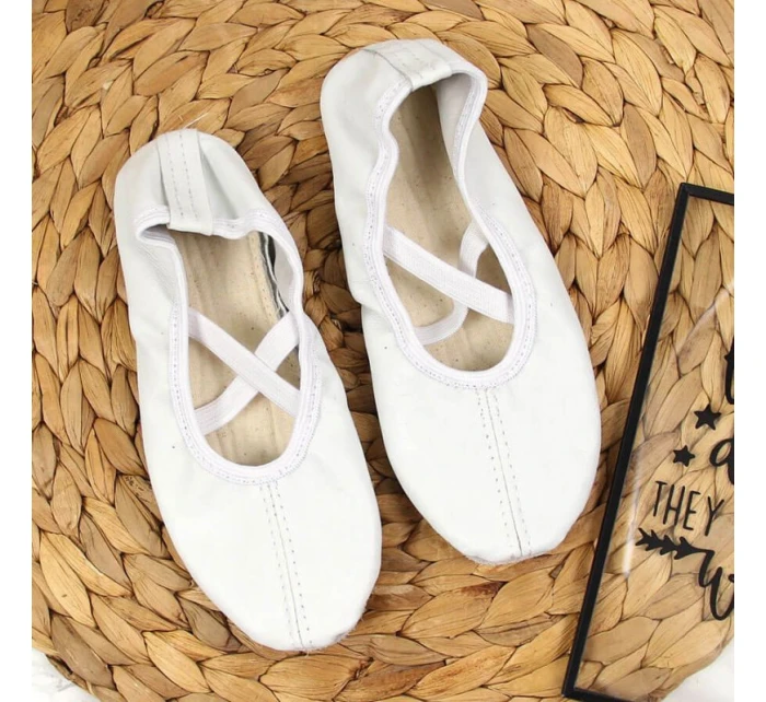 Dívčí kožené baleríny bílé model 17296826 - Nazo Dívčí kožené baleríny bílé model 17296826 - Nazo