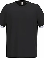 Kariban ProAct PA 4045 Unisex kontrastní sportovní tričko 20.4045 black/white