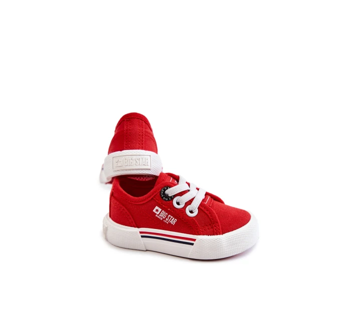 Dětské nízké tenisky Big Star model 21577003 Červená - Big Star Shoes Dětské nízké tenisky Big Star model 21577003 Červená - Big Star Shoes
