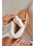 Dámské Sněhule Na Platformě S Kožíškem  Camel model 21678767 - Boto