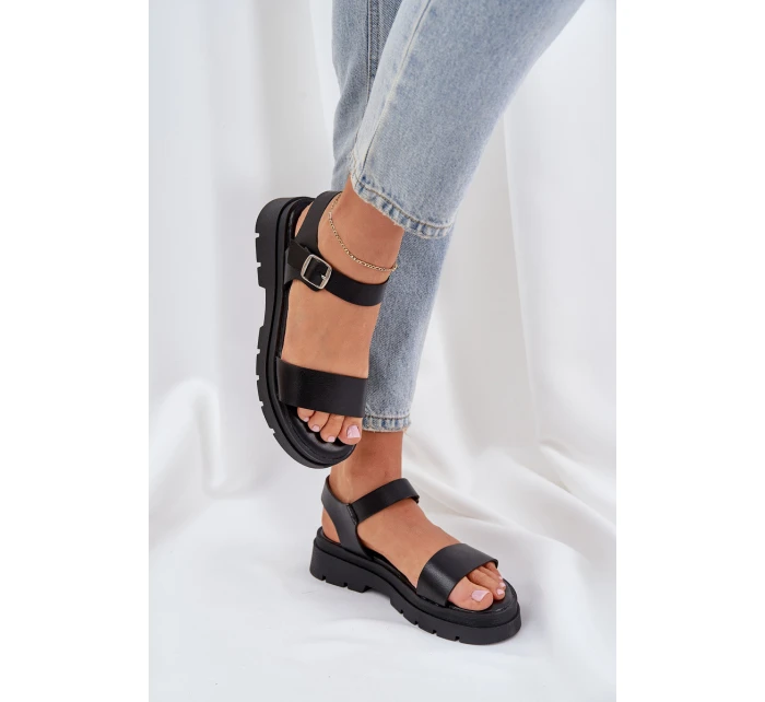 Dámské Sandály Na Platformě Černé model 21684389 - Boto Dámské Sandály Na Platformě Černé model 21684389 - Boto