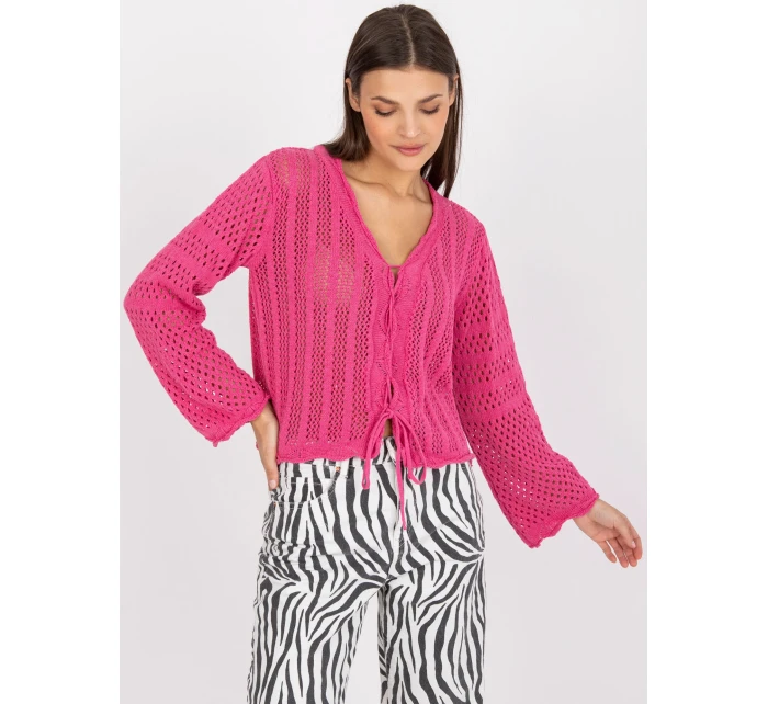 Sweter LC SW model 21091659 ciemny różowy - FPrice