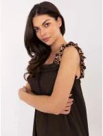 Sukienka MI SK model 21191114 ciemny brązowy - FPrice