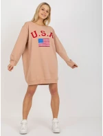 Bluza VI BL model 19755088 ciemny bezowy - FPrice Bluza VI BL model 19755088 ciemny bezowy - FPrice