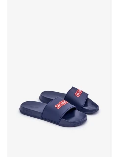 Pánské pantofle s logem Big Star OO174029 tmavě modré