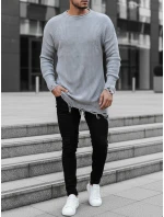 Pánský světle šedý svetr FashionStreet WX1963