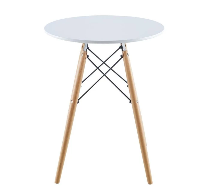 Kulatý stůl MATERA WHITE 60x60 cm