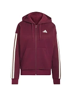 Dámská mikina adidas Essentials 3-Stripes Full-Zip v barvě bordó KX0785 Dámská mikina adidas Essentials 3-Stripes Full-Zip v barvě bordó KX0785