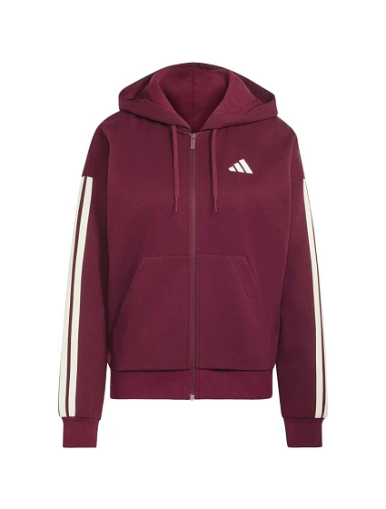 Dámská mikina Essentials 3Stripes FullZip v barvě bordó model 22546198 - ADIDAS Dámská mikina Essentials 3Stripes FullZip v barvě bordó model 22546198 - ADIDAS