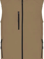 Kariban K 403 Pánská 3-vrstvá softshellová vesta 20.K403 camel