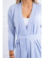 Svetr dlouhý svetr model 18748001 v pase modrý - K-Fashion