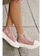 Zateplené Dámské Tenisky Na Platformě Big Star model 21676727 Růžové - Big Star Shoes Zateplené Dámské Tenisky Na Platformě Big Star model 21676727 Růžové - Big Star Shoes
