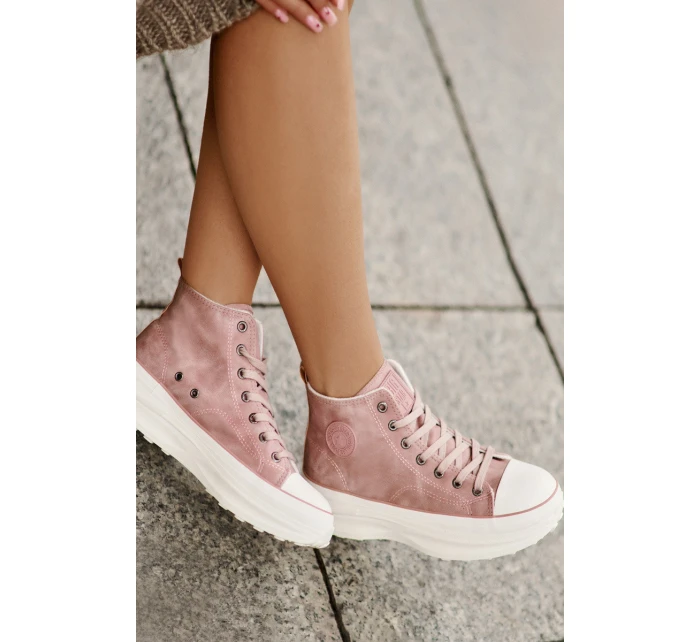 Zateplené Dámské Tenisky Na Platformě Big Star model 21676727 Růžové - Big Star Shoes Zateplené Dámské Tenisky Na Platformě Big Star model 21676727 Růžové - Big Star Shoes