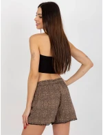 Dámské šortky D73770M61531KG hnědé - FPrice