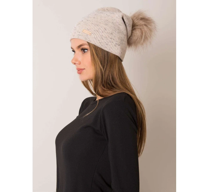 Dámská čepice model 14839420 béžová - FPrice Dámská čepice model 14839420 béžová - FPrice