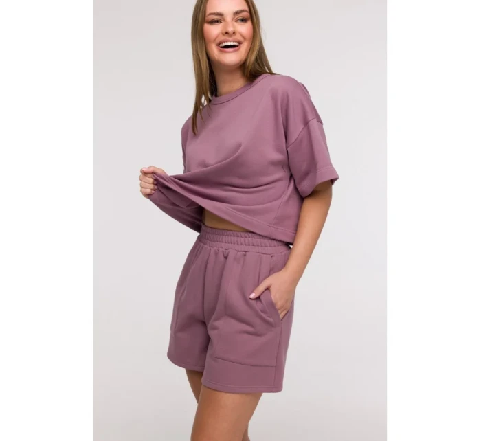model 21047255 Šortky s kapsami s nášivkami heather - BeWear